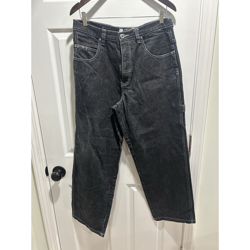 Southpole Men’s Size 34x32 Black Baggy Carpenter Jeans Y2K Hip Hop Denim